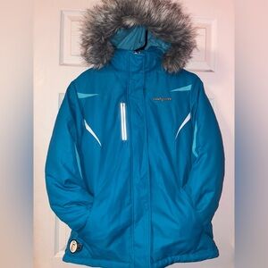 ZeroXposur Kohl's Blue Kids Puffer Coat with Faux Fur Trim